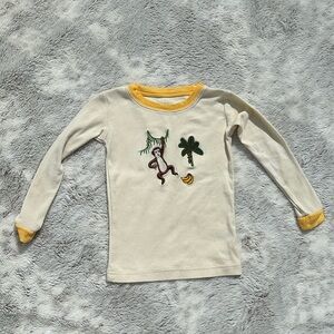 Leveret Embroidered Long Sleeve PJ Top